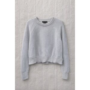 French Connection Sweater Womens XL Cropped Cream Cotton Knit Pullover Capsule